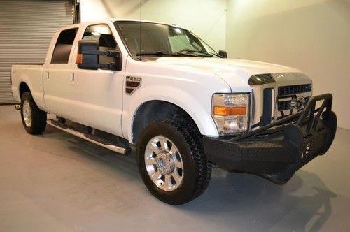 Ford f-250 lariat 4x4 v8 6.4l diesel cow cathcher dvd heated leather keyless