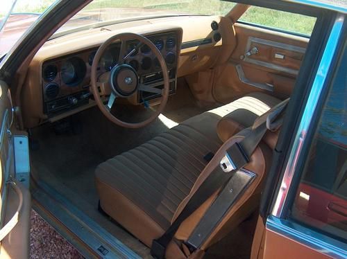 1979 pontiac grand prix sj solid project car. car was stored inside for years.
