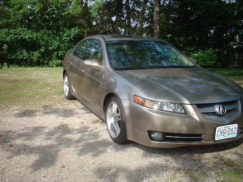 2007 acura tl. 3.2l, auto, leather, navigation, sunroof. sandstone brown/gold.