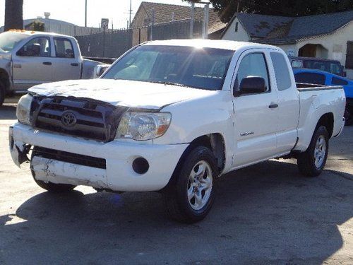 07 toyota tacoma access cab damaged clean title runs! priced to sell economical!