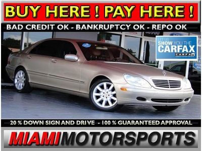 We finance '01 mercedes benz s-class navigation sunroof leather alloy wheels