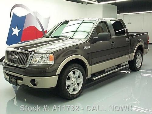 2007 ford f-150 lariat crew leather side steps only 49k texas direct auto