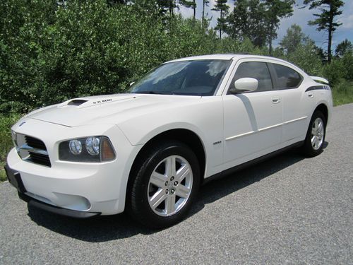 2007 dodge charger r/t awd 5.7l hemi-leather-sunroof-nav-white-upgrades!!!