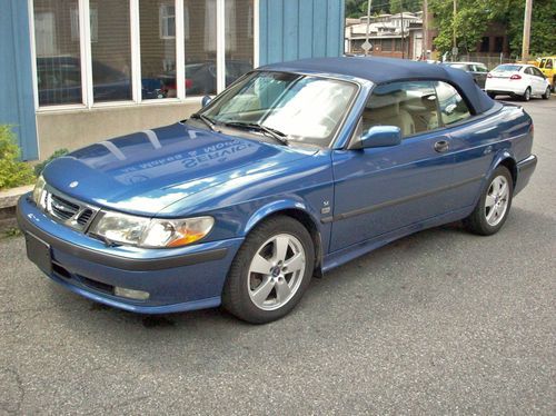 2003 saab 9-3 se convertible 2-door blue