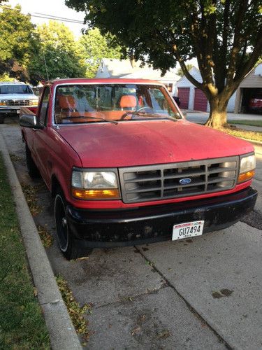 Find used Red Ford 92 F150 truck long bed, Manual, cap ... Find used Red Ford 92 F150 truck long bed, Manual, cap ...