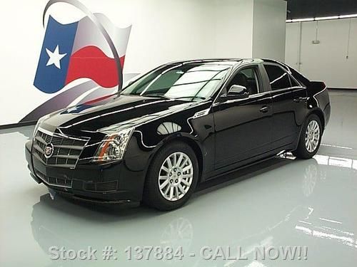 2010 cadillac cts 3.0l v6 pano sunroof blk on blk 35k texas direct auto