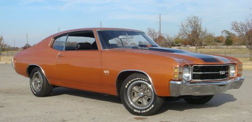 1971 chevrolet chevelle ss 454 ls 5 build sheet and protecto plate