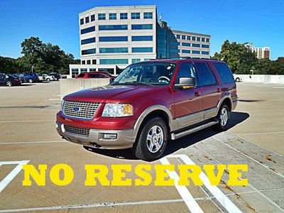 2004 ford expedition eddie bauer one owner mint 4x4 three rows no reserve!!!!