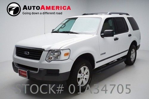 89k low miles 2006 ford explorer clean carfax white with tan leather clean