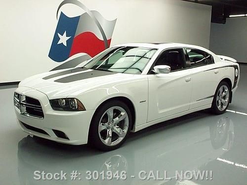 2012 dodge charger r/t max hemi sunroof htd leather 2k texas direct auto