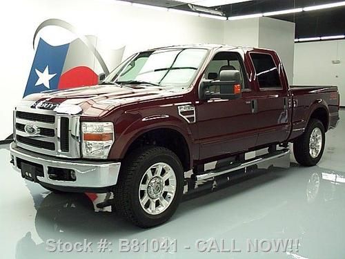 2008 ford f250 lariat crew diesel 4x4 leather goose 58k texas direct auto
