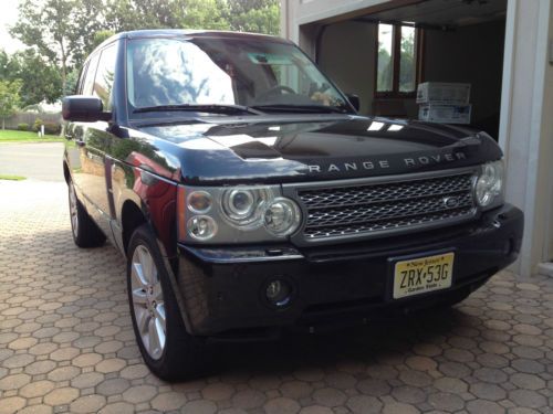 Range rover 2006 hse supercharged black and beige luxury 4.2 l supercharged v8