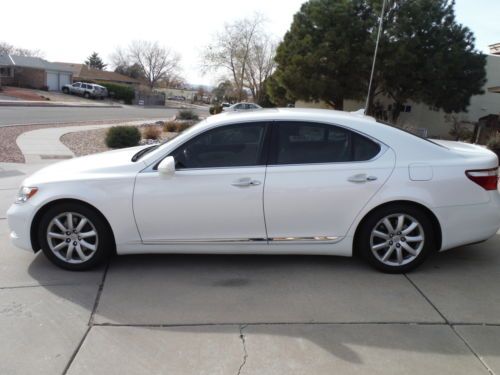 2008 lexus ls460 - pearl white, tan leather, very low miles (31k), never wrecked