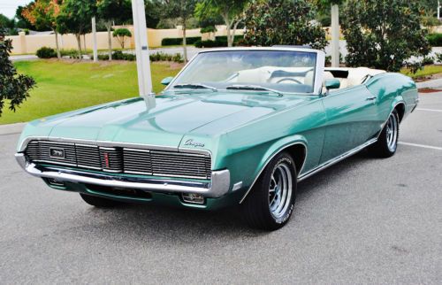 1969 mercury cougar xr7 convertible extremely rare color combination one owner!!