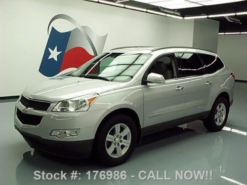2009 chevy traverse 2lt awd heated leather rear cam 48k texas direct auto