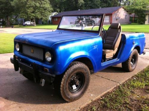 1967 international scout (complete) - runs and drives - half cab