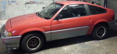 Honda crx cr-x civic red coupe hatchback hb 2-seater