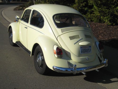 1970 volkswagen bug beetle yellow