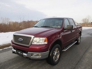 2005 ford f150 lariat crew cab leather 4x4 sunroof 4wd low price runs great