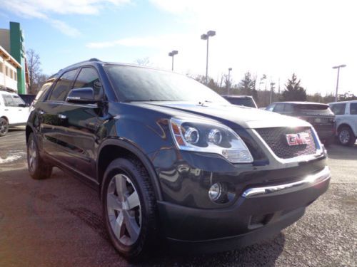 2011 gmc acadia slt 3.6l rear entainment leather heated seats non-smoker 3rd row