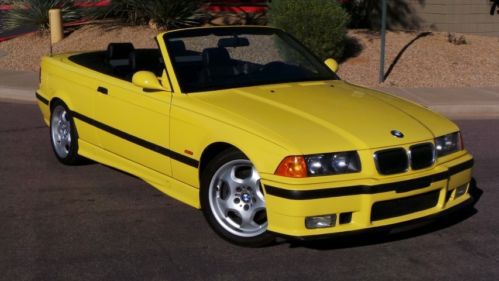 1998 bmw m3 convertible, auto, dinan supercharged, rare dakar yellow, low miles!