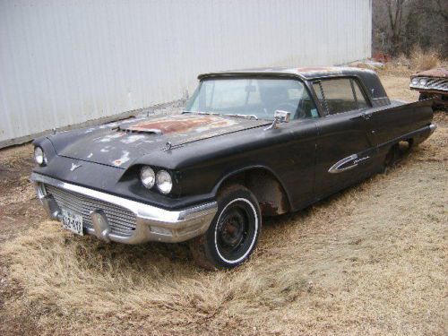 Ford,1959,thunderbird coupe,2 drht,barn find, unmolested original,1958,1960,1957