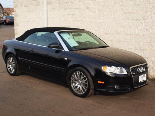 09 audi a4 cabriolet s-line leather heated seats sunroof bluetooth soft top