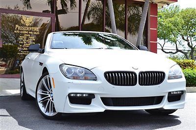 2014 bmw 650i convertible executive $107 msrp matte pearl white m sport finance