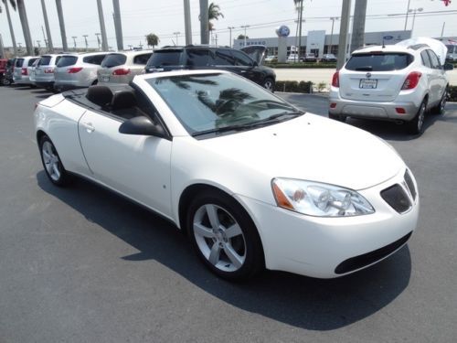 2007 pontiac g6 gt sporty &amp; fun convertible hard top pwr pkg more! automatic 2-d