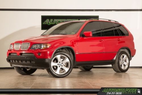 2006 bmw x5 4.4i awd red