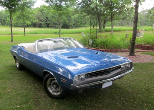 1 of 176 1971 dodge challenger convertible 340 / 4 speed / #&#039;s matching rare !!!