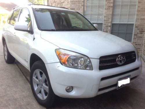 2006 toyota rav4 limited v6 in pearl white w/ 3rd row seating - rare!