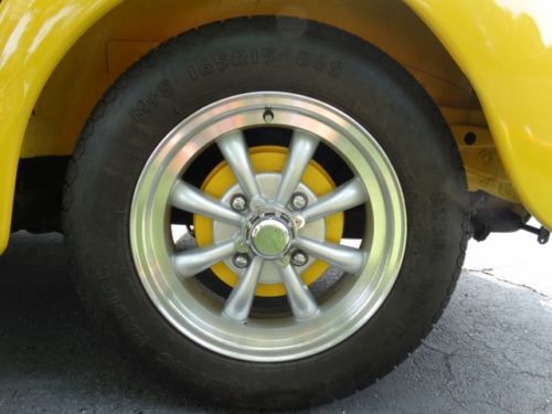 1976 vw yellow superbeetle convertible