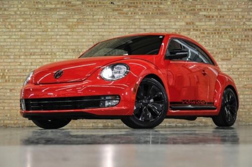 Tornado red 2012 vw beetle turbo with 5957 miles!  fantastic fun, upgrades!