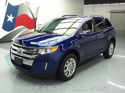 2013 ford edge sel htd leather nav rear cam 1-owner 15k texas direct auto
