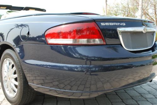 2002 Chrysler Sebring V6 LIMITED Convertible 83K Leather CD ABS 16in Chrome, US $7,950.00, image 23