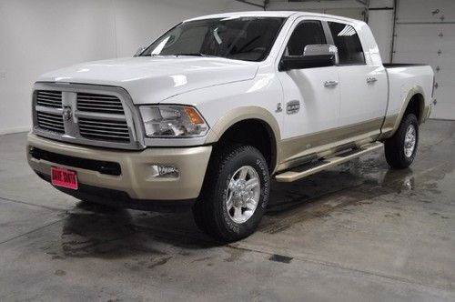 2012 new white dodge mega 4wd diesel nav protection grp heated/vented leather