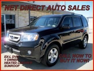 11 heated leather dvd sunroof 42k miles 1 owner like new net direct auto texas
