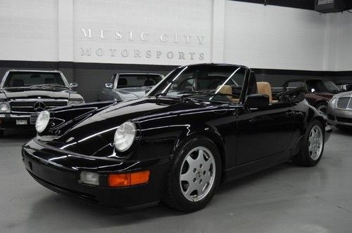 Beautiful black 911 cabriot, well serviced, tracks very tight