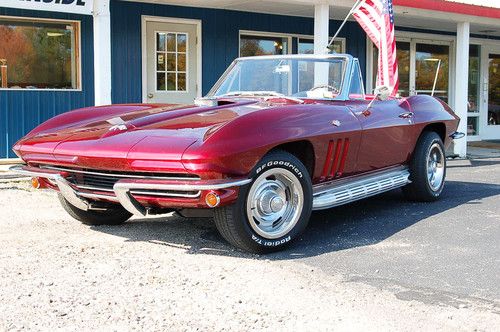 1965 corvette convertible 4 speed w/454 and sidepipes