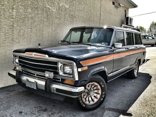 1986 amc jeep wagoneer 4x4 classic 360ci v8 custom inspected 90k original miles