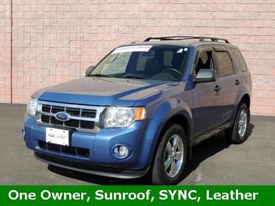 We finance!!! certified leather sunroof moonroof sync bluetooth blue fwd