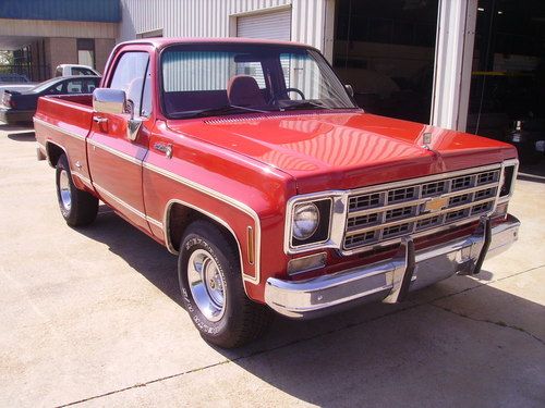 1977 chevy scottsdale truck factory bb engine p/s p/b factory a/c nice driver