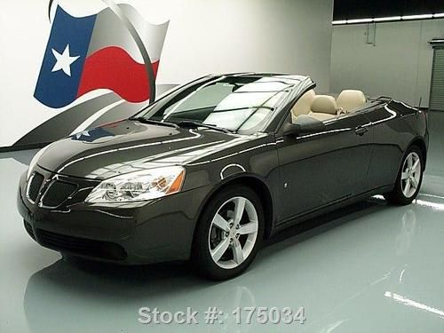 2007 pontiac g6 gt hard top convertible htd leather 45k texas direct auto