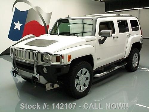 2008 hummer h3x 4x4 lux chrome auto sunroof leather 76k texas direct auto