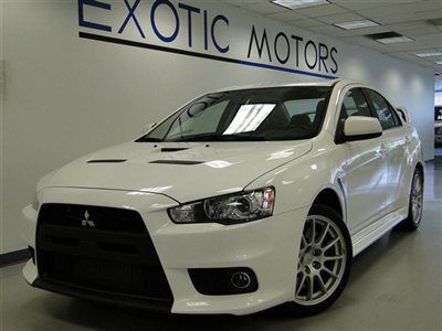 2011 mitsubishi evo lancer gsr awd! white/blk 5-speed 6-cd xenons 1-owner!!