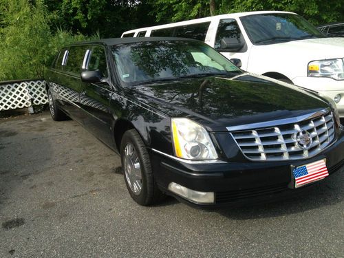 2008 cadillac dts l sedan 4-door 4.6l custom 60'' stretch limousine black