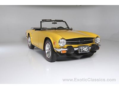 Triumph tr6 convertible only 7884 miles!