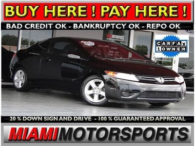 We finance '07 honda coupe 5-speed manual "1 owner" sunroof, alloy wheels