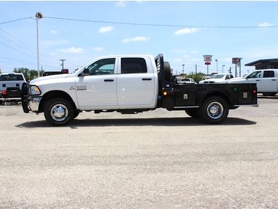 Hd cab &amp; chassis dually flat bed vinyl 4x4hooks hitch mp3 tool box steel rims